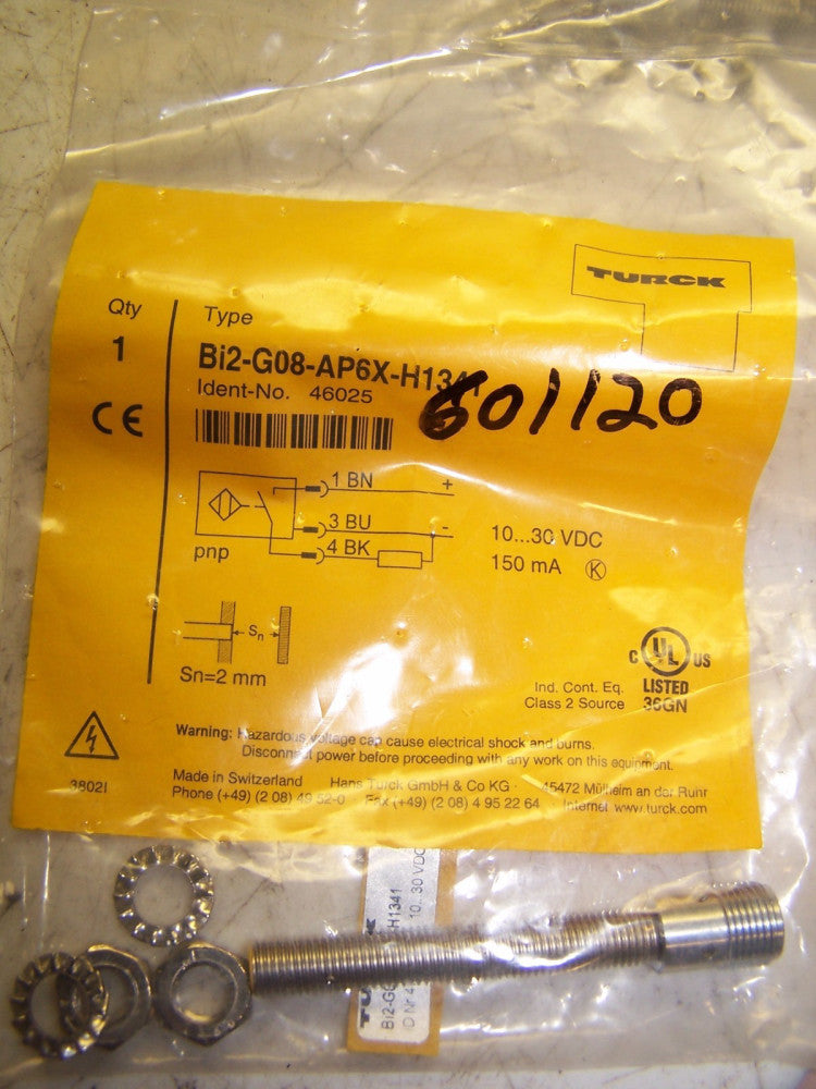 NEW TURCK Bi2-G08-APEX-H1341 PROXIMITY SENSOR TURCK SENSOR 2 MM SENSING