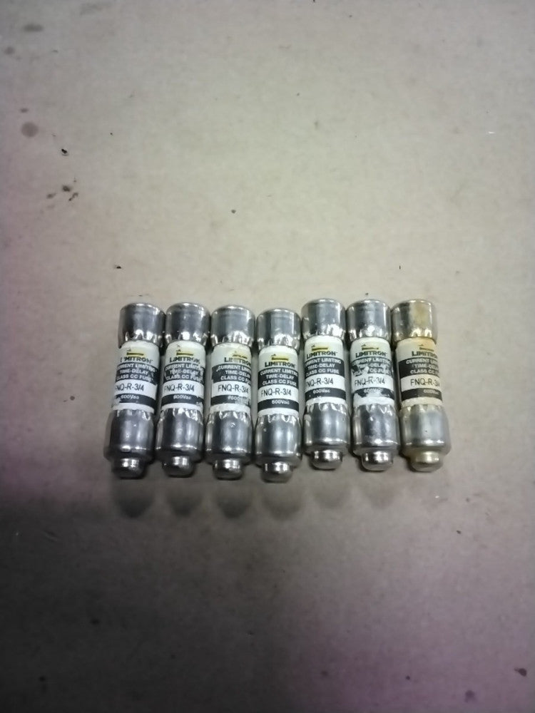 Bussmann FNQ-R-3/4 Limitron Fuse 600V 3/4 Amp, Lot Of 7
