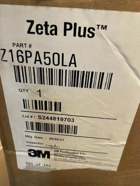 3M PURIFICATION ZETA PLUS Z16PA50LA (NEW)