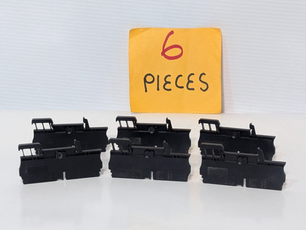 Lot of 6 Allen-Bradley 1492-L3Q Terminal Blocks, Feed Through, 3 Connection Pts