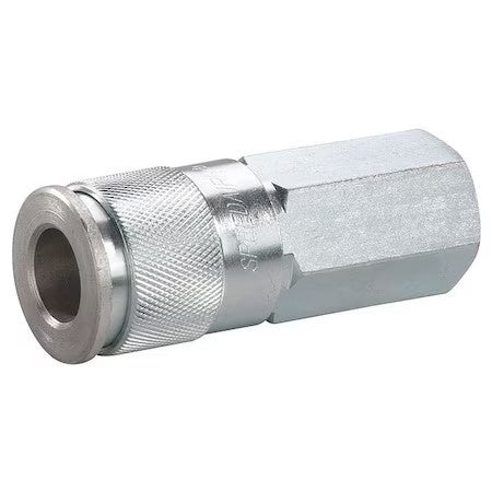 Speedaire 30E532 Coupler Body, (F)Npt, 3/8, Brass/Steel