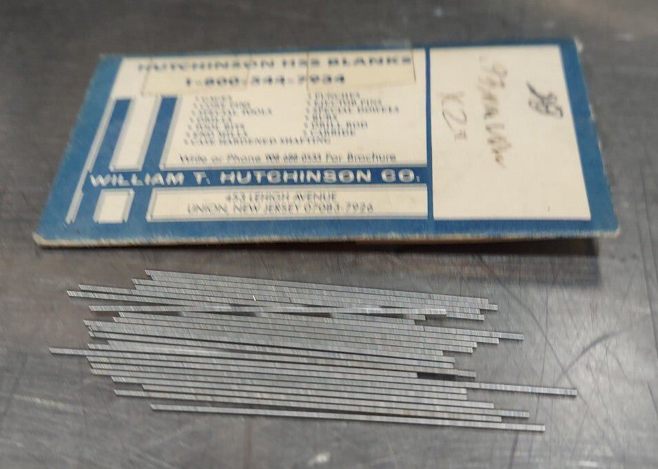 Lot Of 28 - USA Hutchinson .93mm x 2" Low Drill Blank Reamer Pin Gage Drill Tool