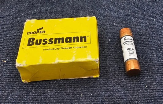 ( QTY 10 ) COOPER BUSSMAN NON 40: One-Time Fuses 250v