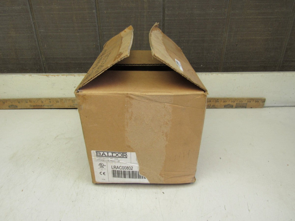 BALDOR 3PH LINE REACTOR LRAC00802  600V 50/60HZ  3.0MH ,NEW IN BOX! MAKE OFFER!