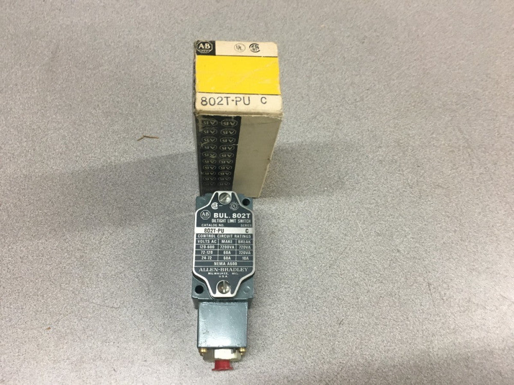 NEW IN BOX ALLEN BRADLEY LIMIT SWITCH 802T-PU SERIES C