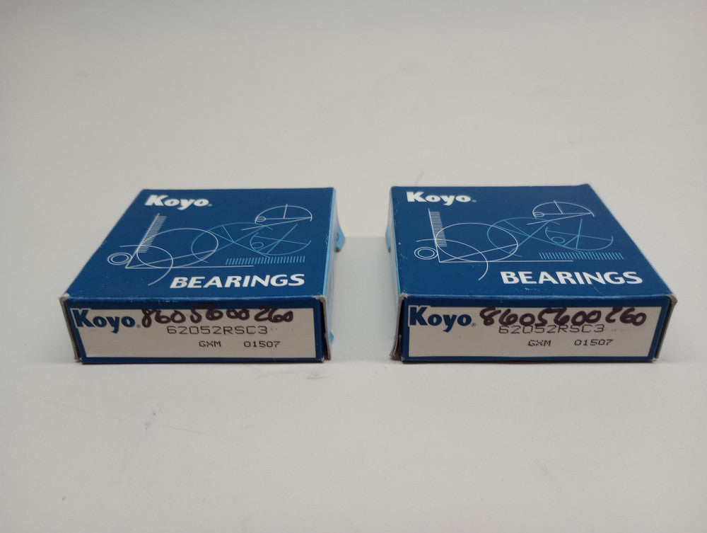 Koyo 62052RSC3 Radial Ball Bearing 25mm x 52mm x 15mm (Pack of 2)