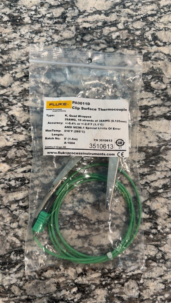 PA0011D Datapaq Clip Thermocoupler Brand New Never Used