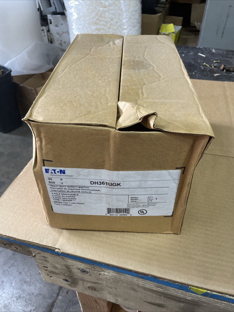 Eaton Cutler Hammer | 600V 30A | DH361UGK | Heavy Duty Safety Switch