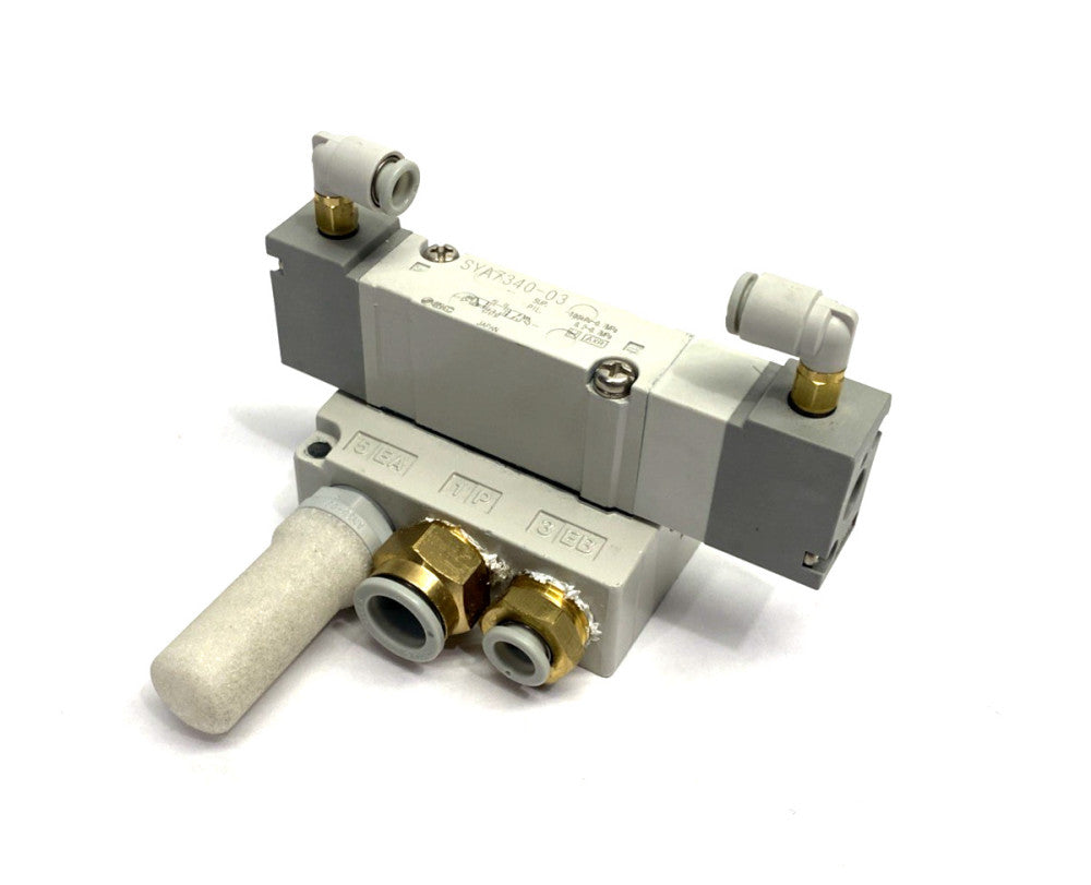 SMC SYA7340-03 Air Pilot Valve & Base 3/8" NPT