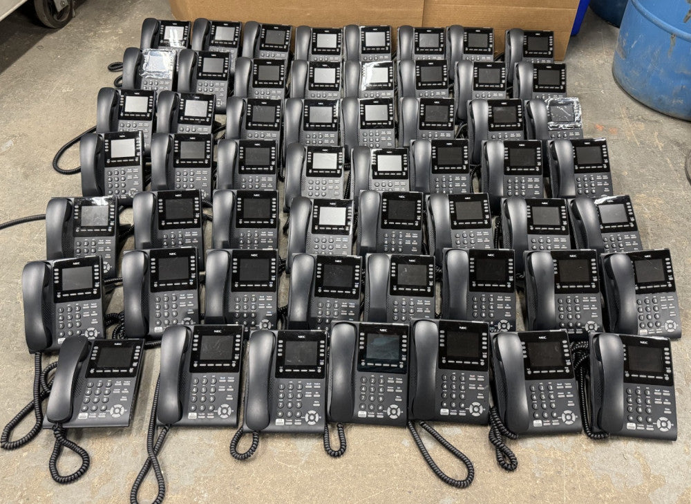 NEC DT800 IP Phone ITY-8LCGX-1(BK) DT820 Color Business Gigabit VoIP Lot of 55