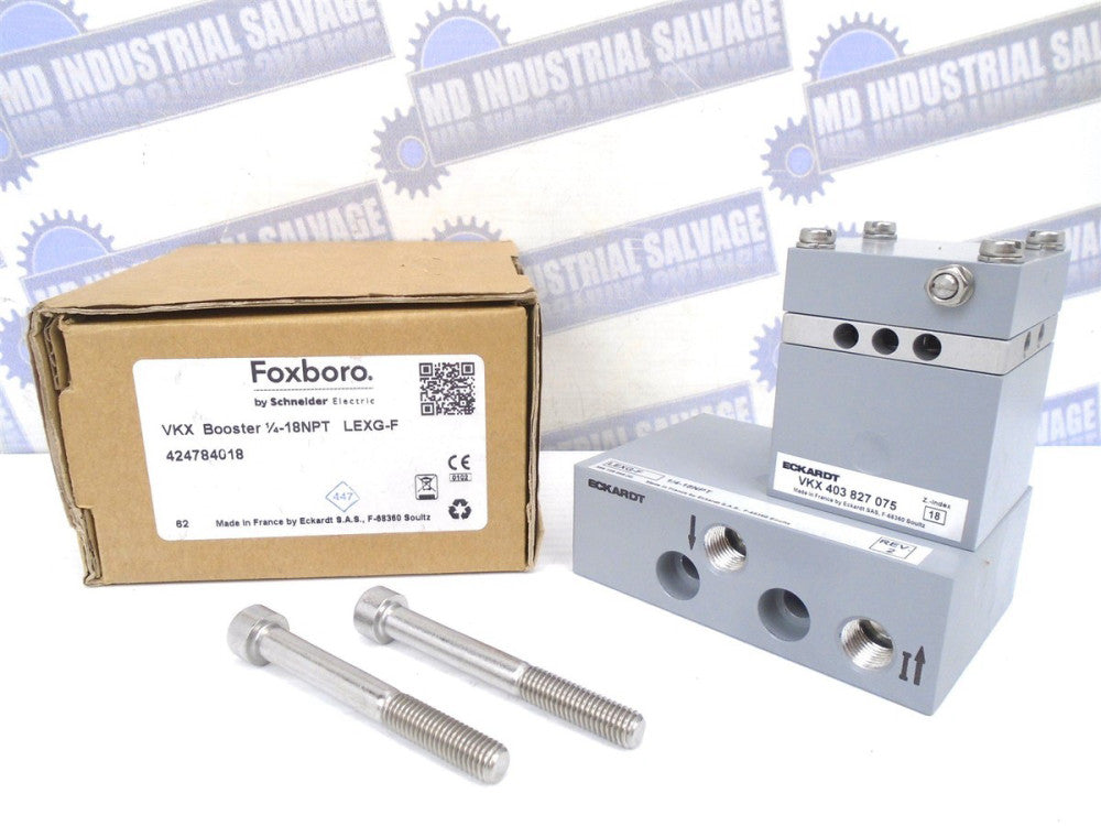 ECKARDT FOXBORO - 424784018 - VKX BOOSTER RELAY- LEXG-F 403-827-075 NEW in BOX