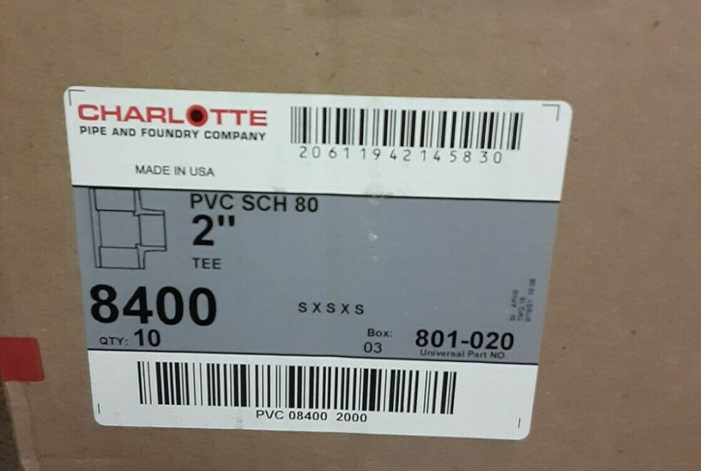 BRAND NEW CHARLOTTE 2" TEE 8400 801-020