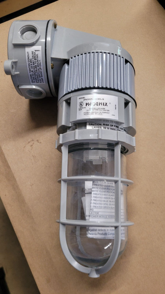 Phoenix VPW32CFL120-GCL-G Vaporproof Marine Light Fixture