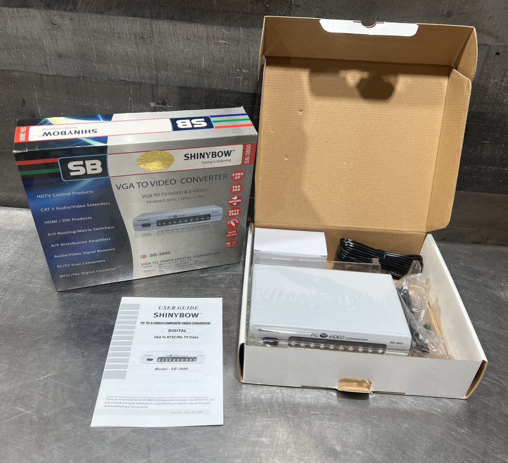 Shinybow 55-2370 Digital PC 2 Video Converter SB-3800 Nos Surplus