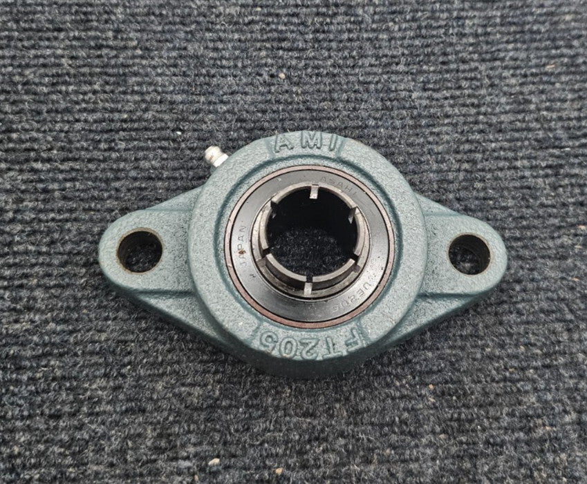 AMI FT205 2-Bolt Flange Mount Bearing With Asahi UE205 Insert Bearing