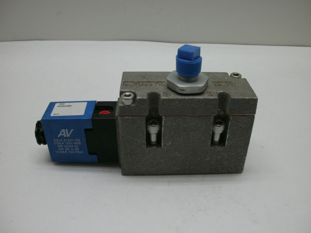 AVD EX0KH2981 AUTOMATIC VALVE SOL#A7201-DB COIL#7201-9DB 48V 50/60Hz 24V DC NNB
