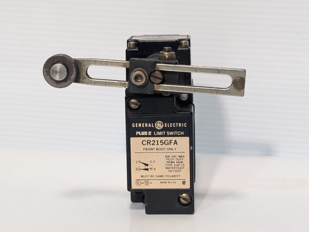GE General Electric CR215GFA Plus 2 Limit Switch, NEMA A600, 600VAC