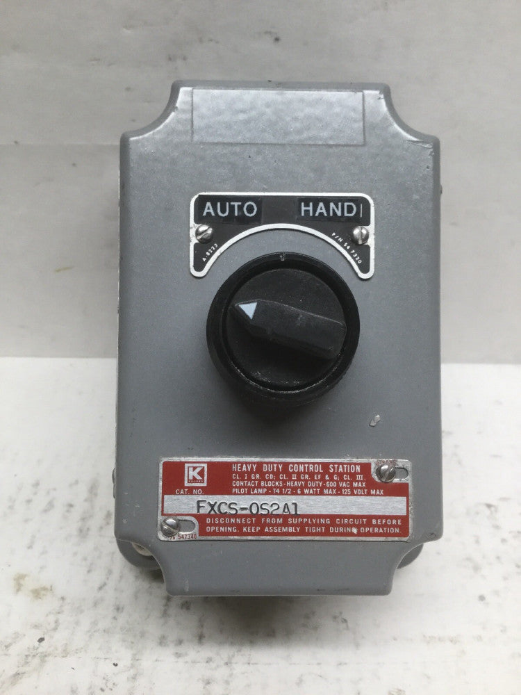 Hubbell Killark FXCS-0S2A1 Seal X Series Factory Sealed Control Station