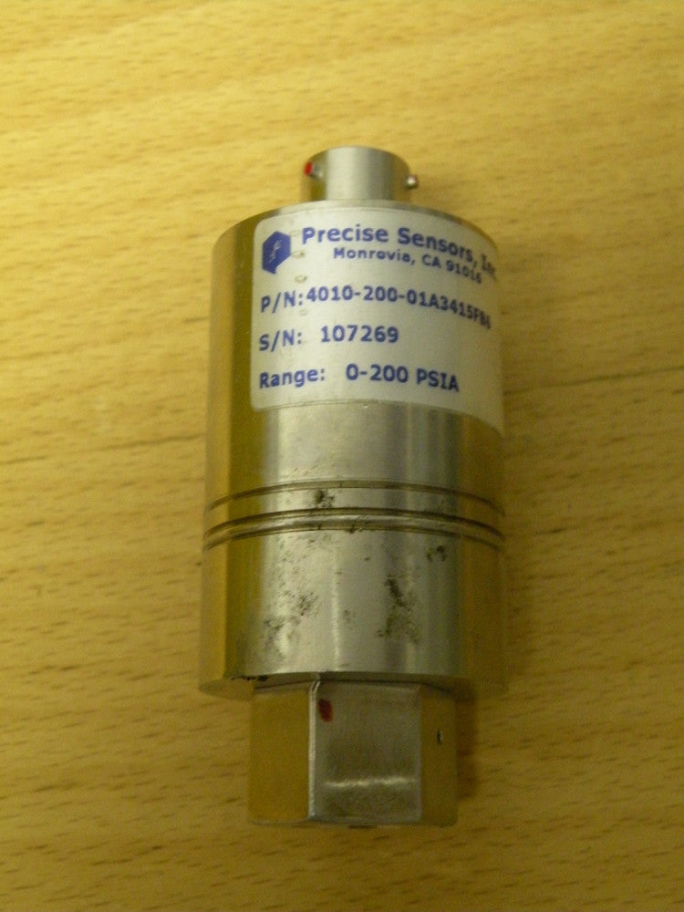  PRECISE SENSORS INC 4010-200-01A3415FB6 RANGE 0-200 PSIA