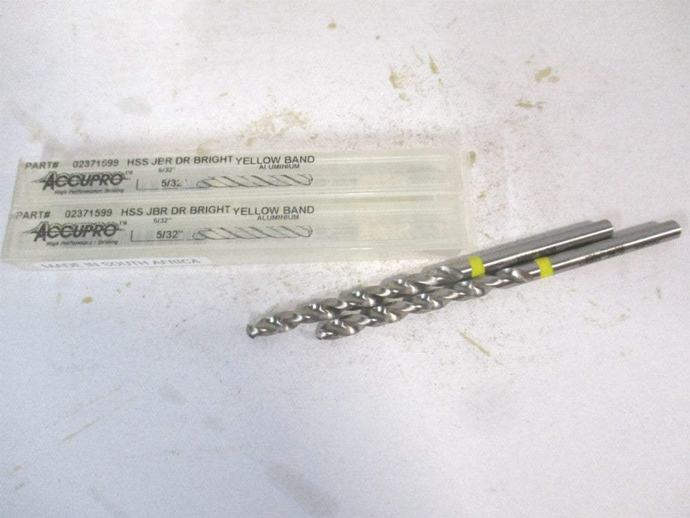 (1AQ0397-AC) 5/32 x 75mm OAL 130° Vanadium High Speed Steel Jobber Drill - Qty 2