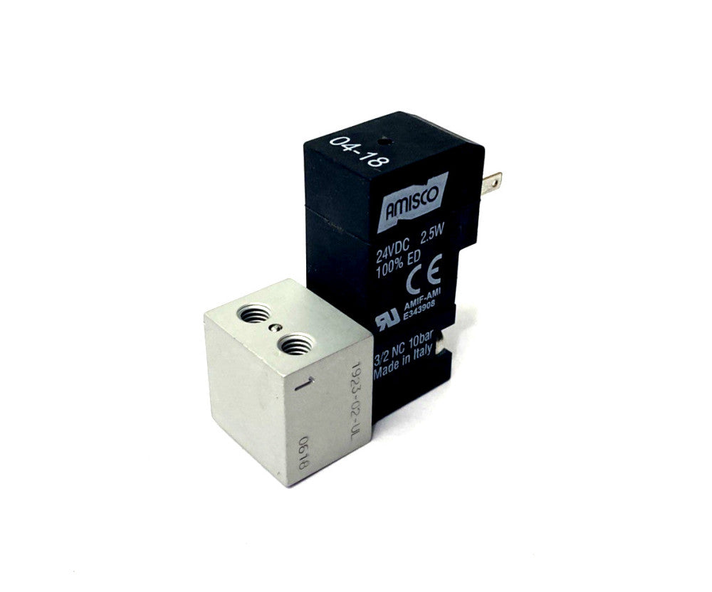 AMISCO 1923-02-UL Solenoid Valve 24VDC 2.5W 100% ED 3/2 NC 10bar AMIF-AMI 0618