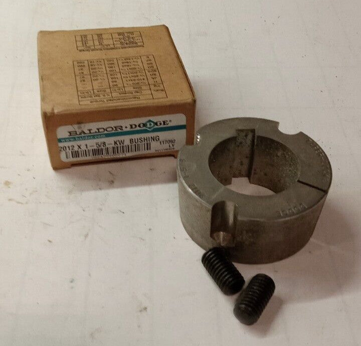 NEW DODGE BALDOR TAPER-LOCK BUSHING 1-5/8 BORE 3/8 X 3/16 KW 2-3/4 OD 117092
