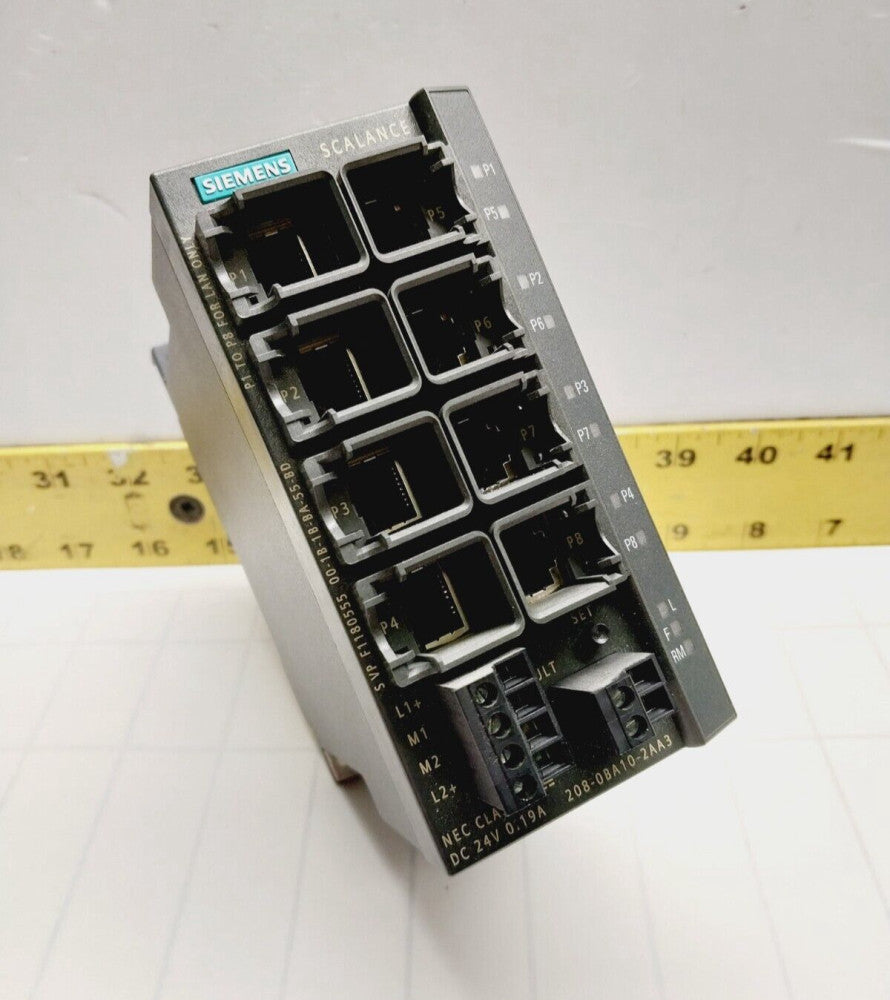 SIEMENS SIMATIC NET INDUSTRIAL ETHERNET SWITCH  6GK5208-0BA10-2AA3