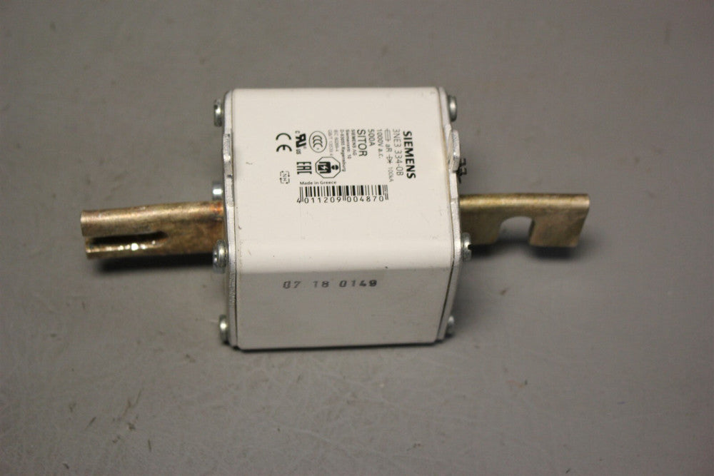 Unused SIEMENS 500A FUSE 100kA 3NE3 334-0B