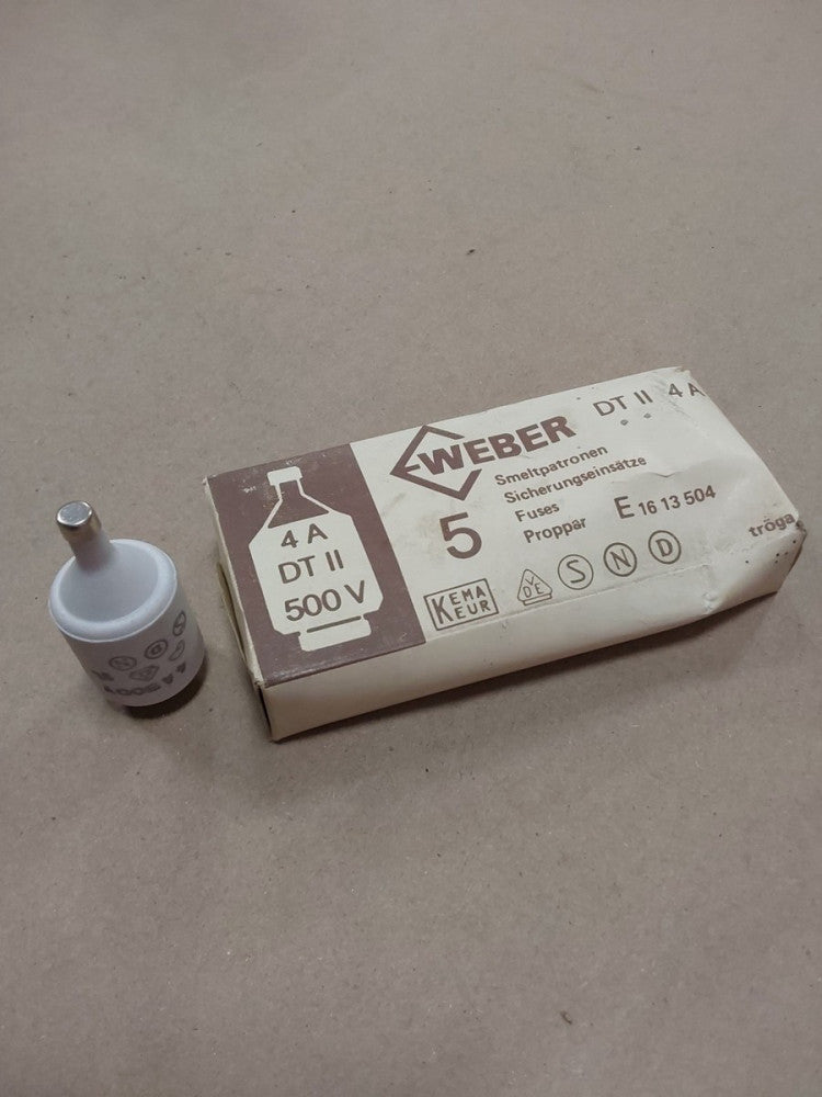 Bussmann Weber 4D27 Bottle Style 4A/500V, Box of 5