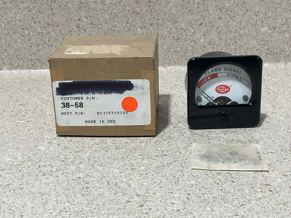 Fireye Flame Signal Meter 38-58 NEW