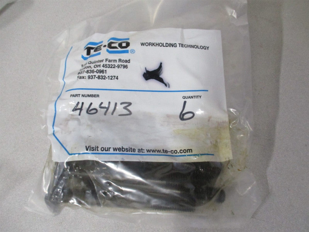 TE-CO (46413) 1/2-13 Carbon Steel Black Oxide Tugger T-Bolts - Lot of 6 