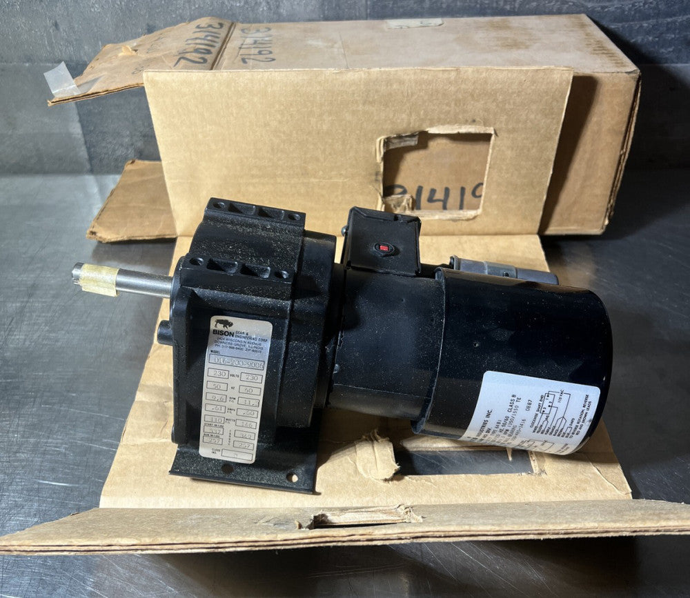 Nos Surplus Bison Gear Motor Model 016-200-9086