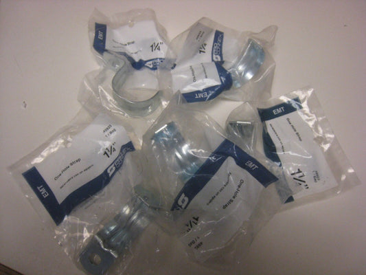 5 yes 5 Sigma Electric ProConnex 1-1/4 in.   D Zinc-Plated Steel 1 Hole Strap