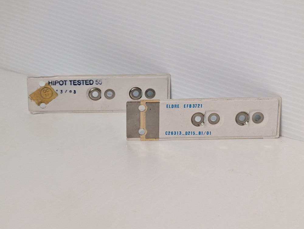Lot of 2 Eldre EFB3721 laminated bus bar plates, HIPOT tested, C26313_D215_B1/01