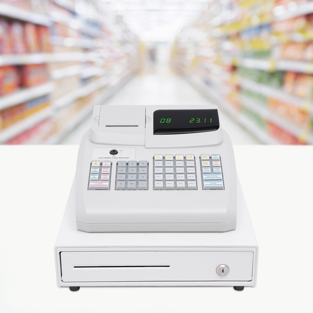 For Bills Coins Retail Restaurant POS Electronic Cash Register Drawer Box w/ Key