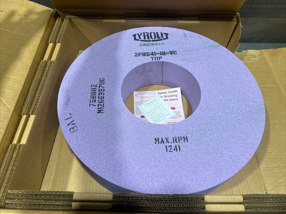Tyrolit Industrial Grinding Wheel 20x4x6 MAX RPM 1241 2PB541-18-VC Nos Surplus