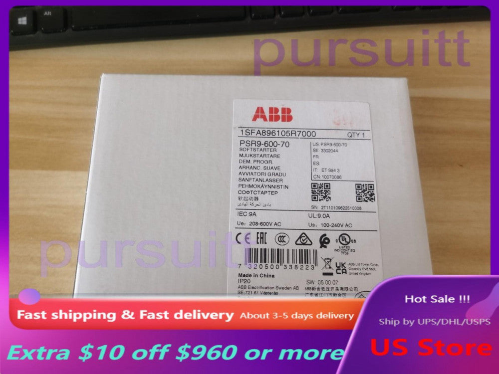 1PC New ABB PSR9-600-70 1SFA896105R7000 Soft Starter In Box Brand US Free TAX