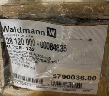 NEW Waldmann RL70E-132 Tubular Fluorescent Light 32W 
