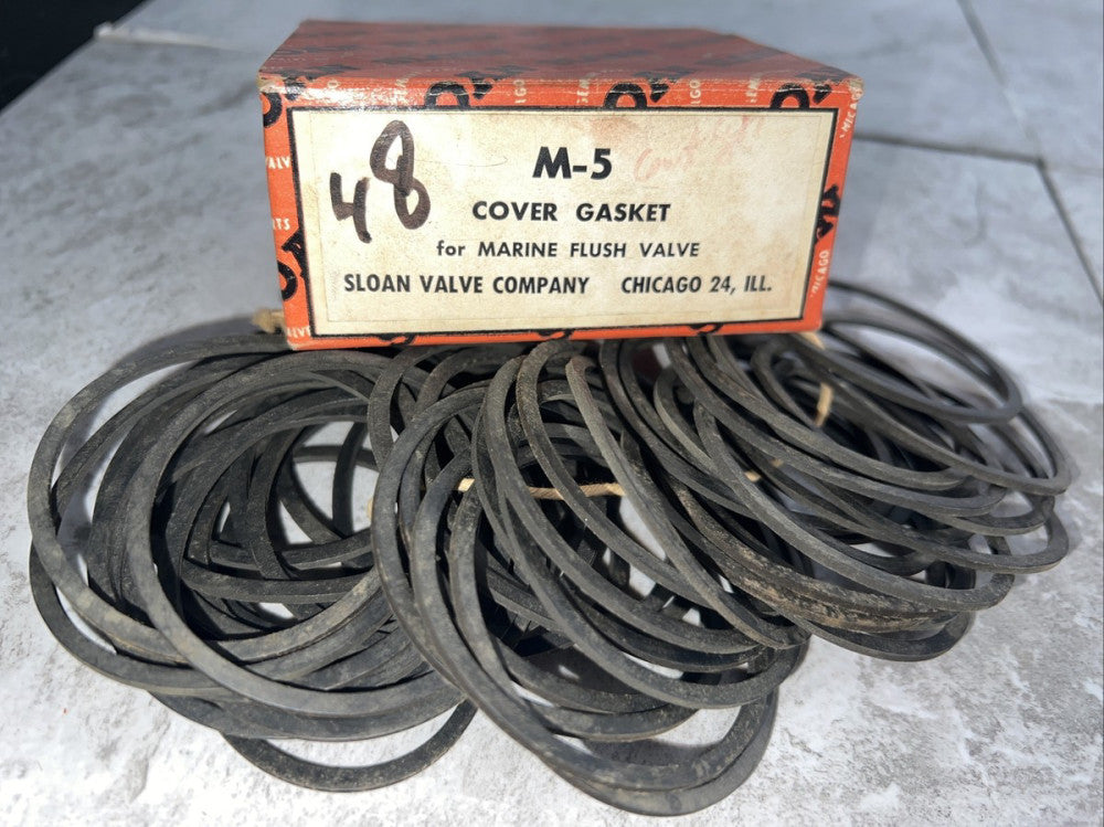 Nos Surplus SLOAN M-5 Cover Gaskets. Partial Box Of 48