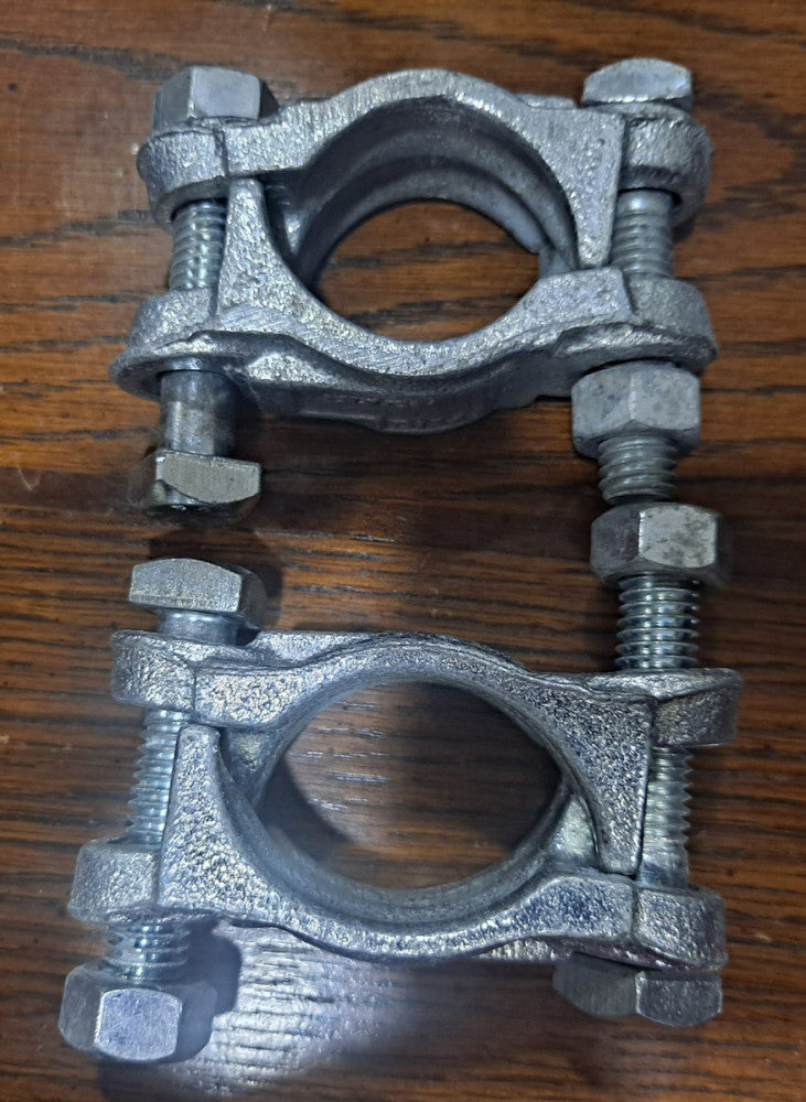 Lot of 2 Dixon Valve DL14 DL-14 DL 14 Double Bolt Clamps