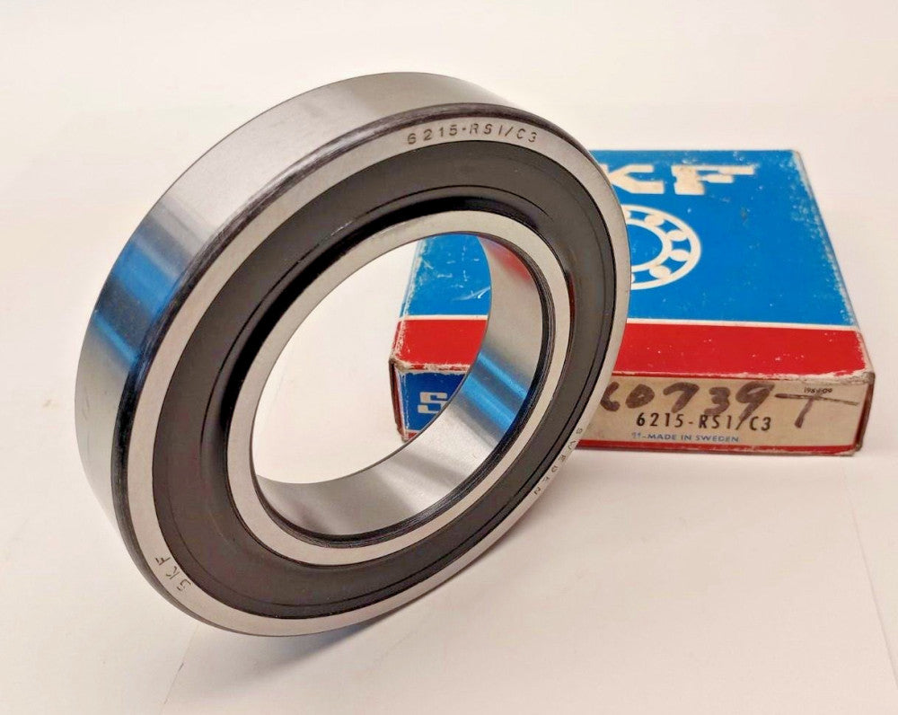 SKF 6215-RS1/C3 Ball Bearing Single Sealed 75 ID x 130 OD x 25mm 6215-RS1C3
