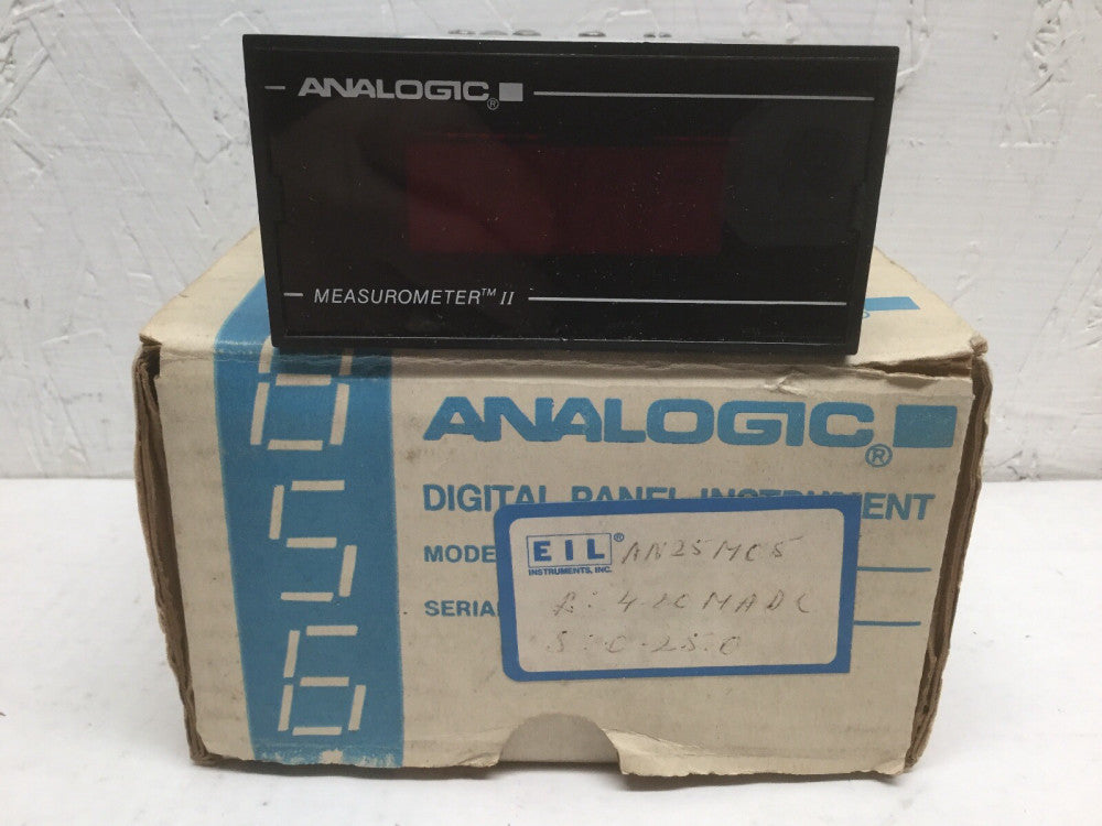Analogic MeasuroMeter II AN25M05 4-20 MADC 0-25.0 117 VAC EIL Instruments