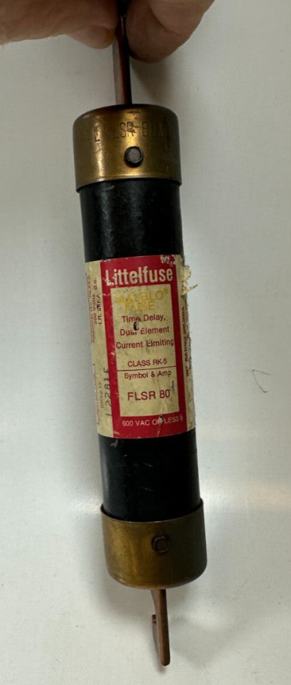 Littelfuse FLSR-80 Slow-Blow Fuse Time Delay Dual Element Class RK5 80A/600V