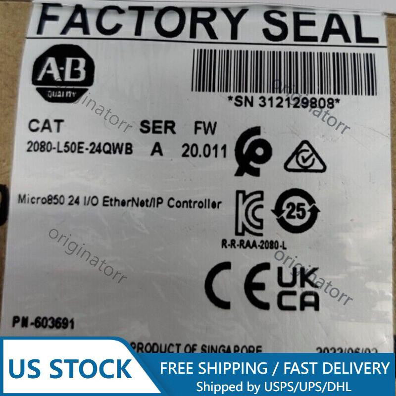 2080L50E24QWB Allen-Bradley 2080-L50E-24QWB Micro850 24 I/O EtherNet Controller
