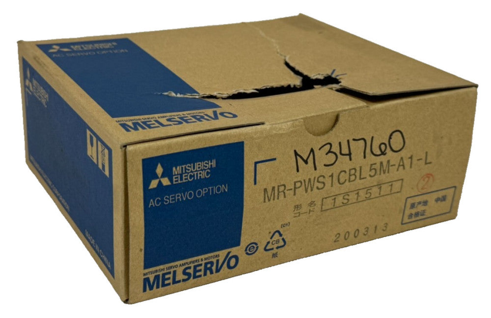 NEW MITSUBISHI MR-PWS1CBL5M-A1-L SERVO POWER CABLE 5M