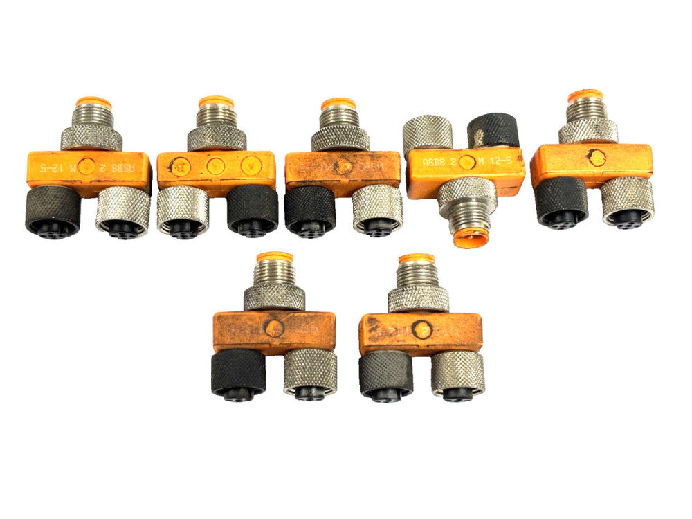 LUMBERG AUTOMATION/BELDEN ASBS 2 M-12 5 SPLITTER LOT OF 7