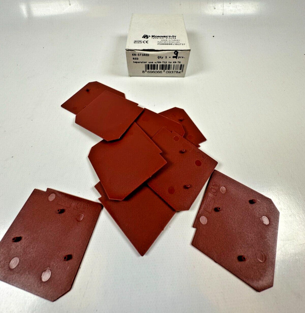 Konnect-It KN-ST1RED Separator Red Use with KN-T12 to KN-T6 (Box of 9) New