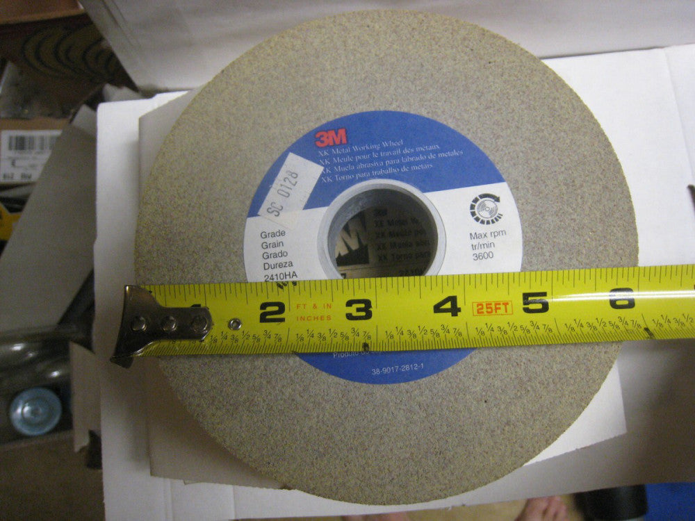 1  3M 6" x 1" x 1-1/4" XK Metal Working Grinding Wheel, 2410HA Grade, EDP #29277