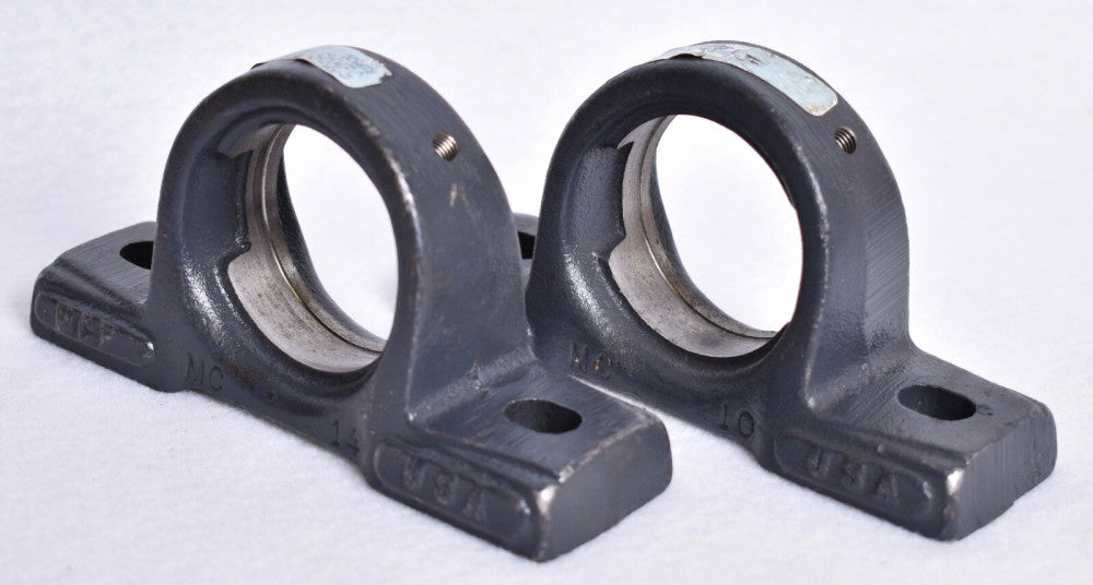 2 Count Baum Empty 2 Bolt Flange Mount Bearing Housings for 7/8 15/16 1"  52RAS