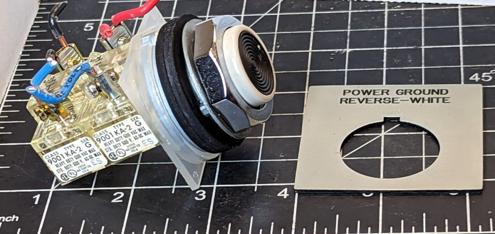 Square D Black Push Button Switch & (2) 9001 KA-2 Series G NEW TAKE-OUT [OF44]